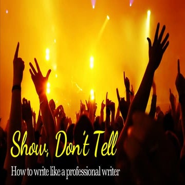English Language - Show & Don't tell