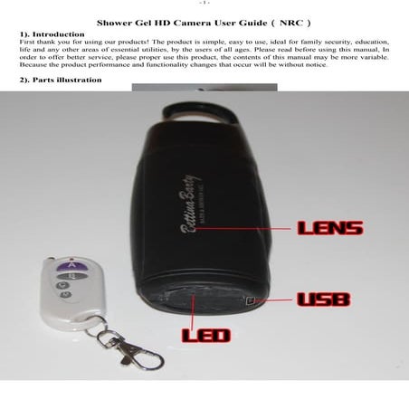 shampoo Bathroom Shower gel hd camera user guide