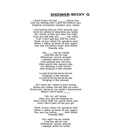 Shower de Becky G
