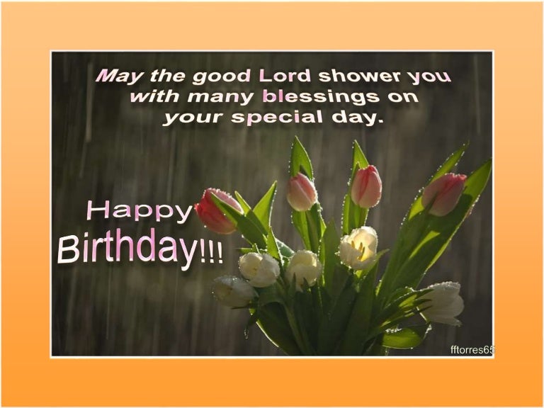 Shower of blessings in your birthday