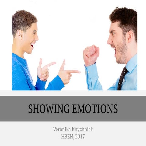 Showing emotions