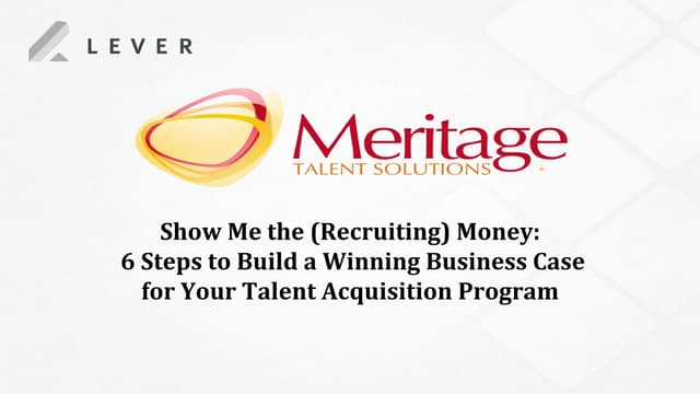 6 Steps to Build a Winning Business Case for More Recruiting Budget PPT 6 Steps to Build a Winning Business Case for More Recruiting Budget PPT