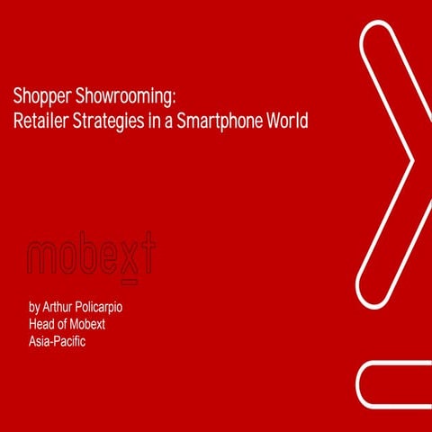 Shopper Showrooming: Retailer Strategies in a Smartphone World 