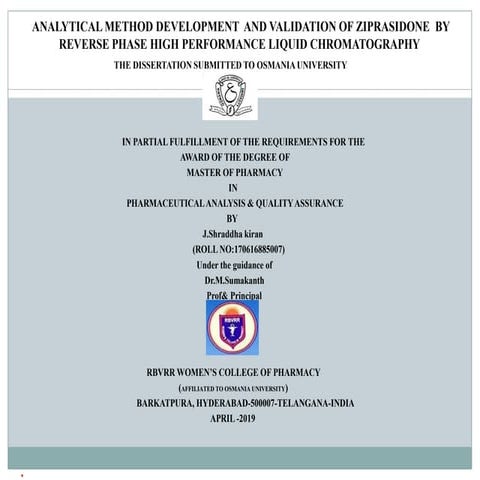  Shraddha roll no- 7 -m. pharm final presentation ---rbvrr college of pharmacy