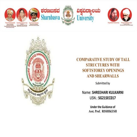 Comparative Study On Tall Structures With Softstorey Openings and Shearwalls ...