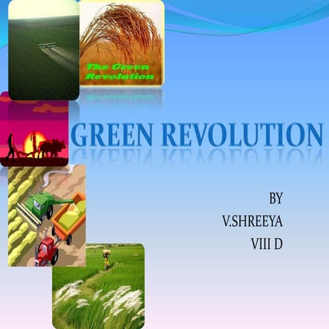 Green Revolution in india white revolution | PPTX