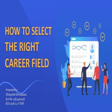 How to select the RIGHT Career Field/Path