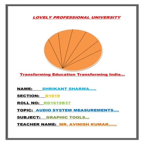 Audio System Measurements