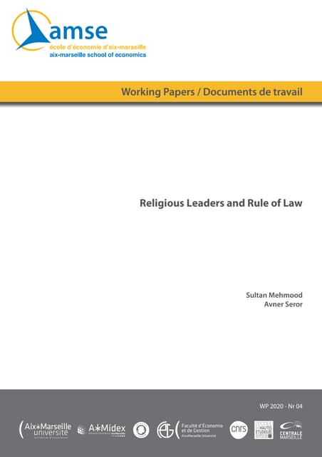 Religious Leaders and Rule of Law