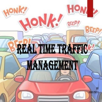 Real time traffic management system project