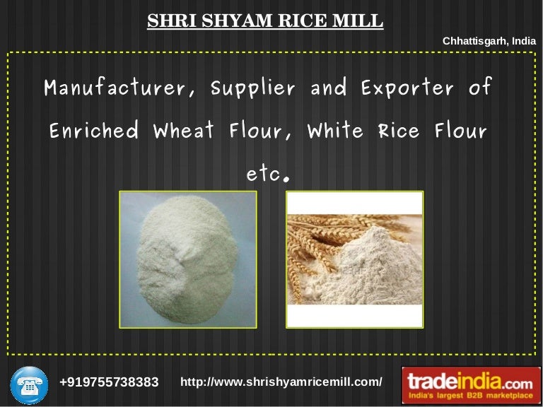 Enriched Wheat Flour Manufacturer White Rice Flour Supplier