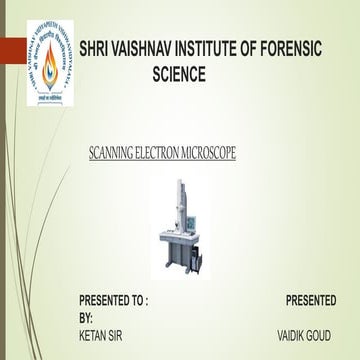 Scanning Electron Microscope