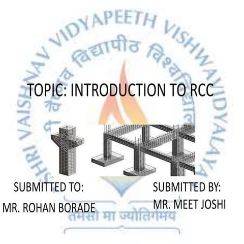 Reinforced Cement Concrete (RCC) | PPTX