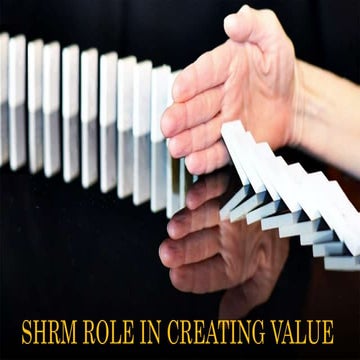 Shrm role in creating value