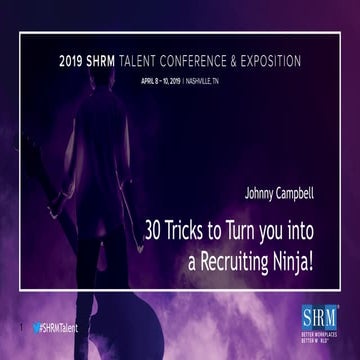 30 Tricks to Turn you into a Recruiting Ninja!