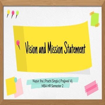 Vision and Mission | PDF