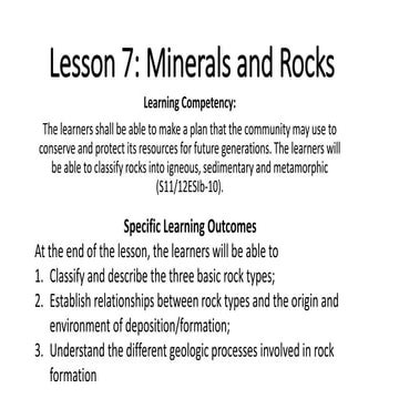 Shs11 earth and life science lesson 7