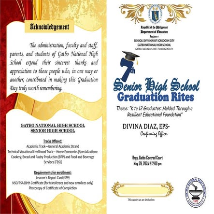 Graduation Program for Senior High School