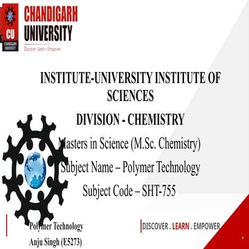 SHT-755 Molecular Wt. of Polymers (Lecture-5 and 6).pptx