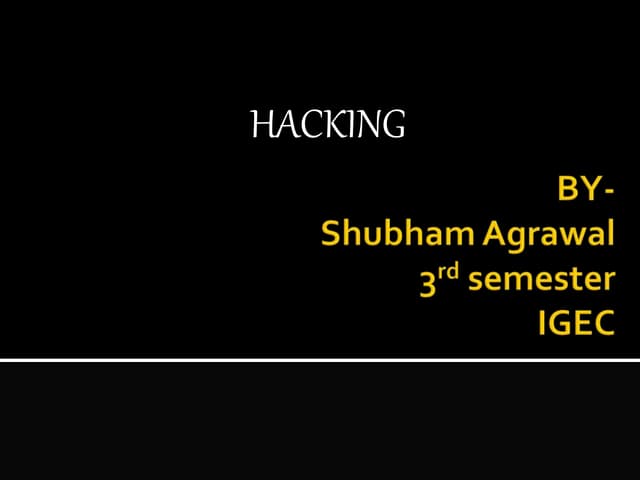 HACKING