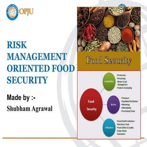 Risk management oriented food security | PPTX