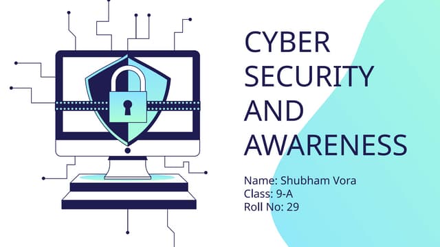 Shubham IT Project  on cyber security & awareness