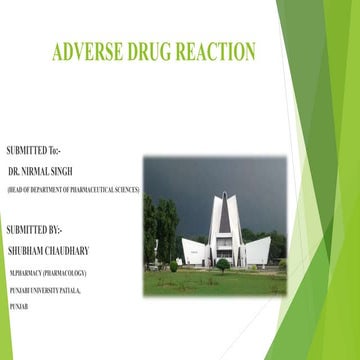 ADVERSE DRUG  REACTION