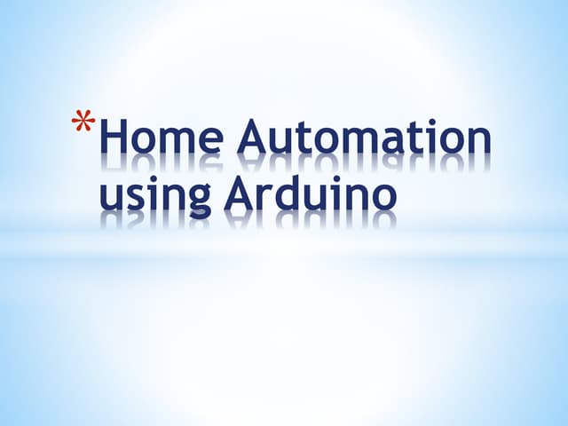 bluetooth controlled home automation using arduino by shubham sinha