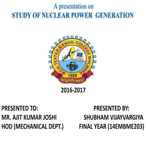 Nuclear Power Plant PPT