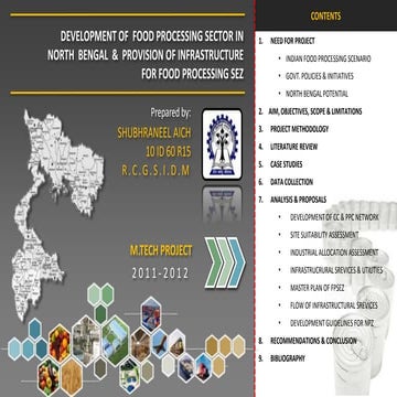 DEVELOPMENT OF FOOD PROCESSING SECTOR IN NORTH BENGAL & INFRASTRUCTURAL PROVI...