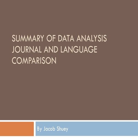 Language Comparison Powerpoint