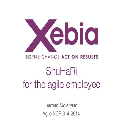 ShuHaRi for the Agile employee