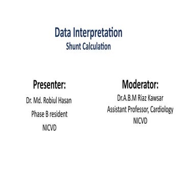 Intracardiac shunts | PPT