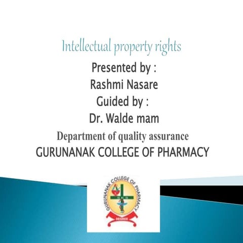 rashmi nasare intellactual property rights