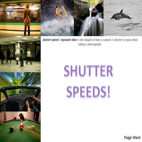 Shutter speeds