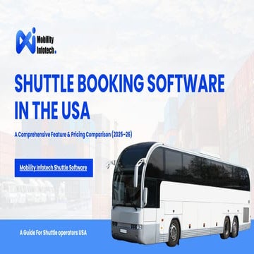 Top Shuttle Booking Softwares in the USA | PDF