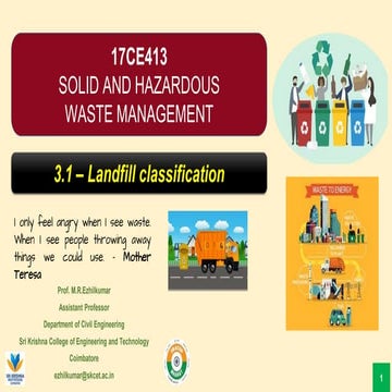 Landfill classification