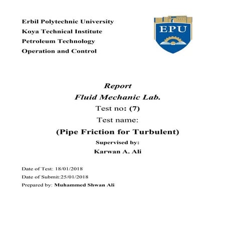 pipe friction for turbulent