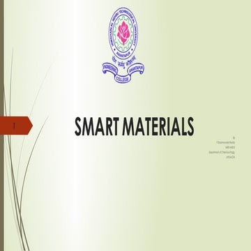 SMART MATERIALS by PERAM SHYAMSUNDAR REDDY from JNTUA.
