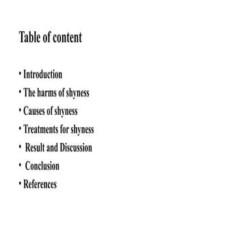 shyness impact  seminar reasons and solves