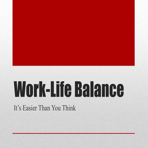 Balancing Work and Family