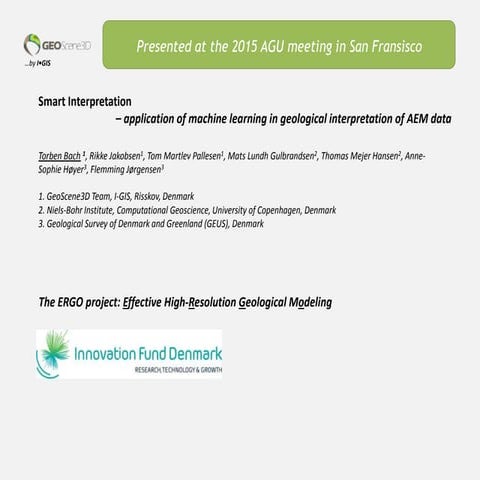 Fast modelling of Airborne EM data using "Smart Interpretation"