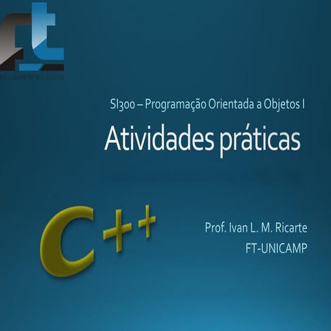 SI300 - Apoio a atividades práticas em C++ (01)