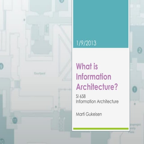Information Architecture class1 01 09