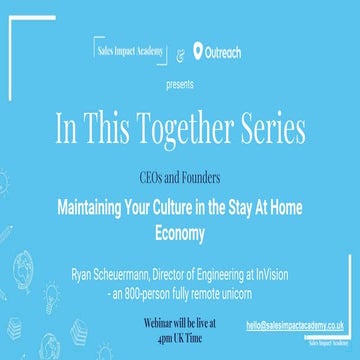 Maintaining Your Culture Remotely