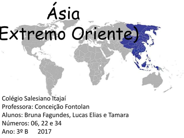 ÁSIA : EXTREMO ORIENTE | PPTX