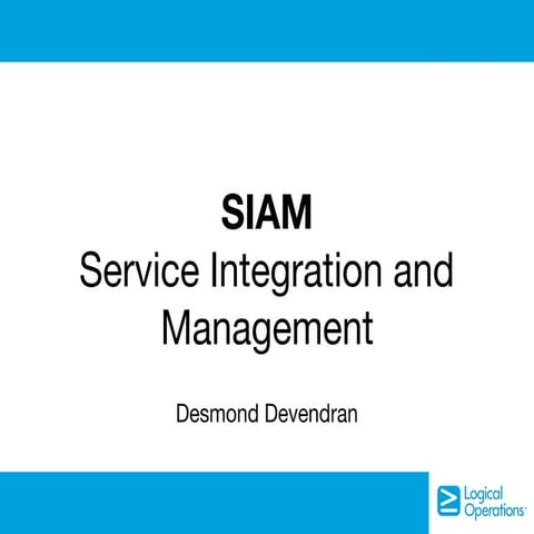 Service Integration and Management 
