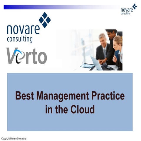 Best Management Practice in the Cloud (Sian Ferguson)