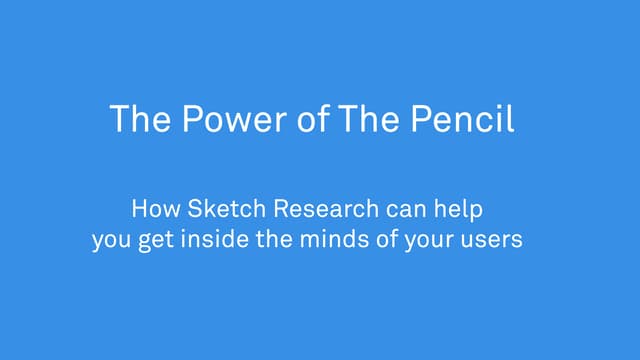 The power of the pencil