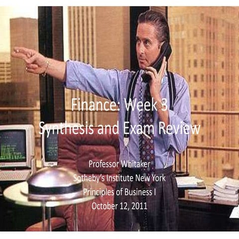 Sotheby's Institute Week 7 Whitaker 20111021